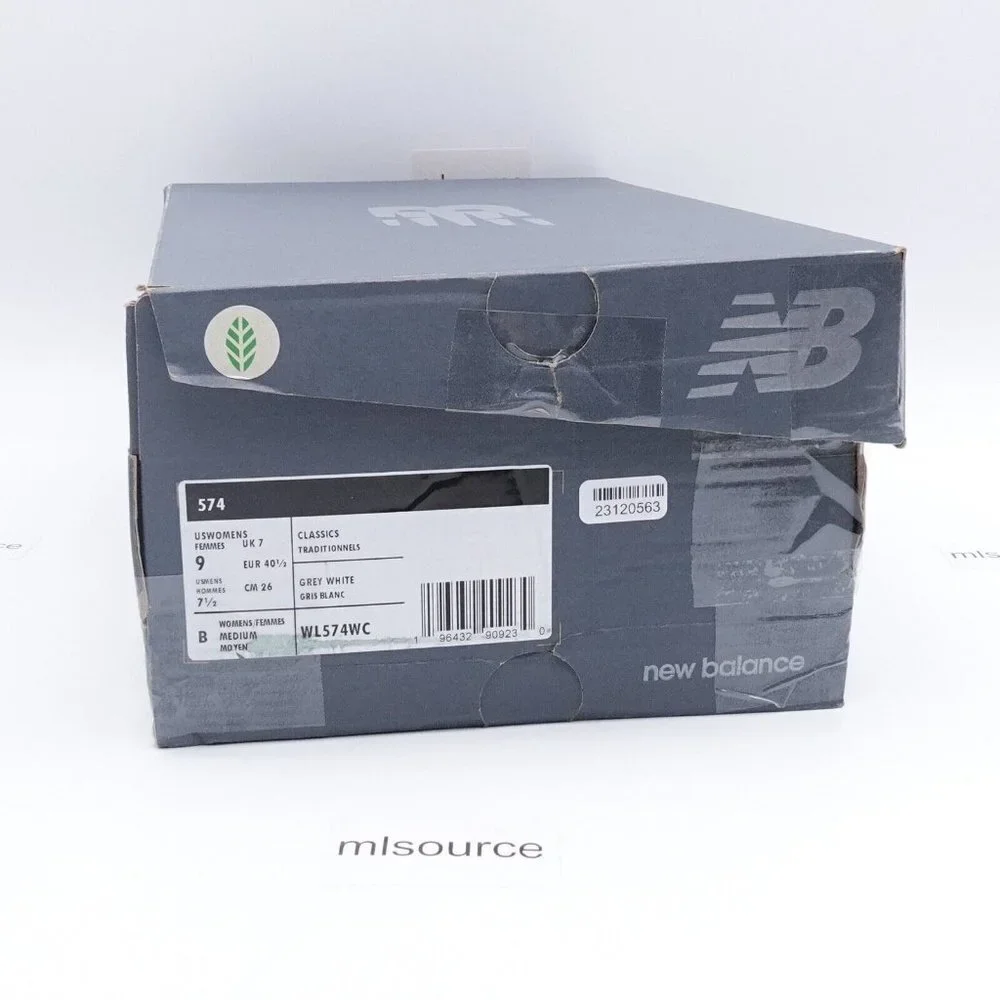 NEW New Balance 574 Sneakers WL574WC Grey/White/Floral - Picture 14 of 15